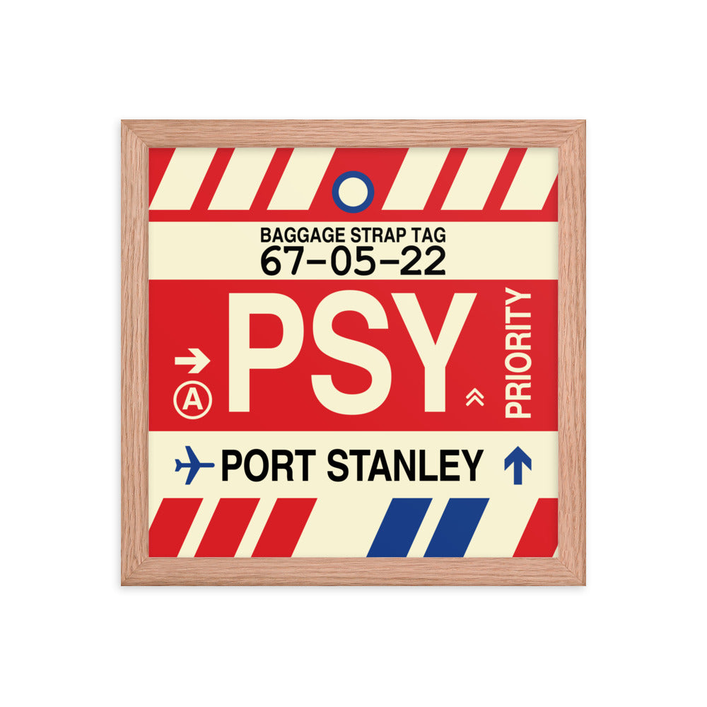 Travel-Themed Framed Print • PSY Port Stanley Souvenir • YHM Designs - Image 07
