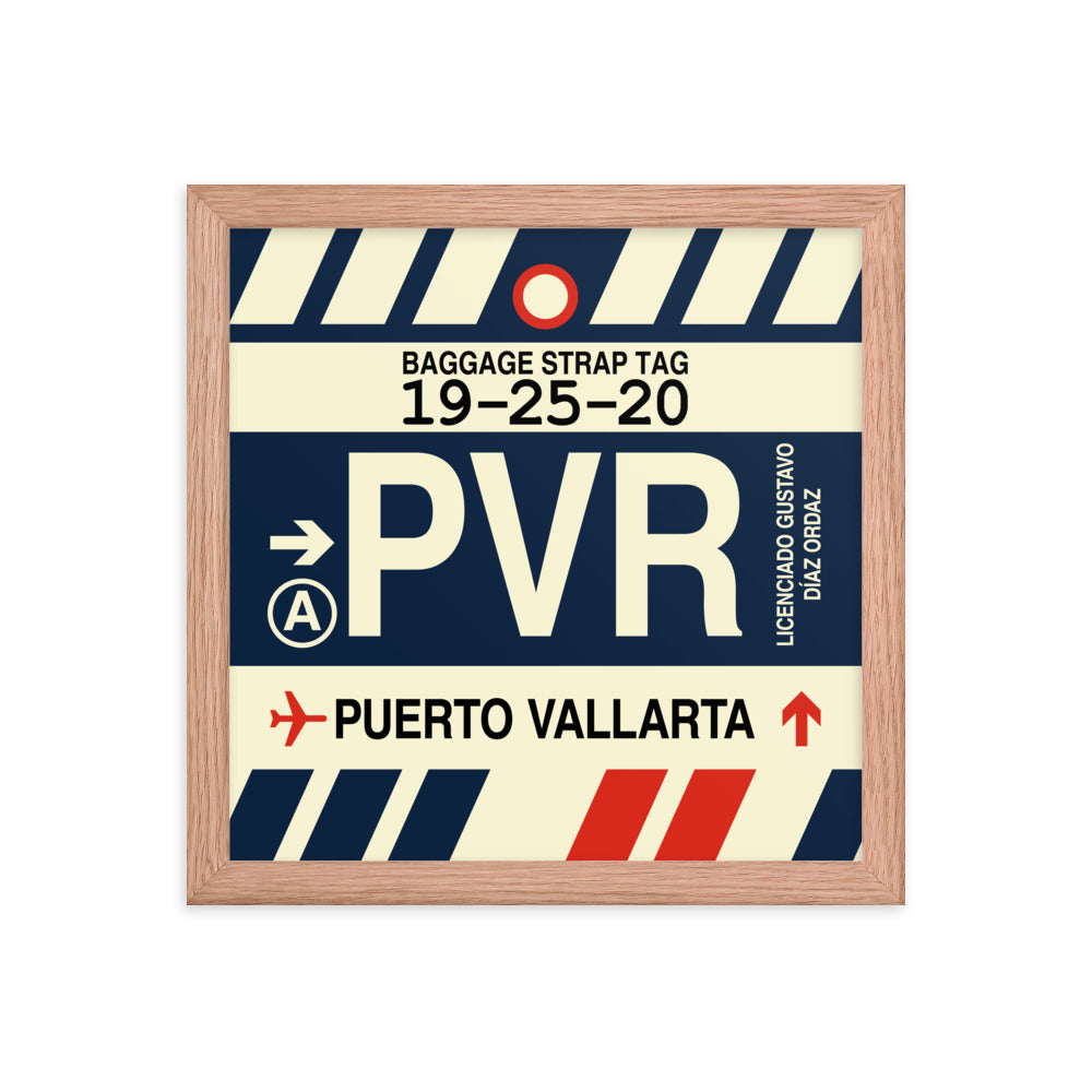Travel-Themed Framed Print • PVR Puerto Vallarta Souvenir • YHM Designs - Image 07