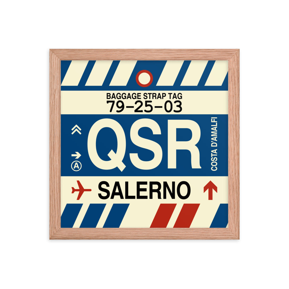 Travel-Themed Framed Print • QSR Salerno Souvenir • YHM Designs - Image 07
