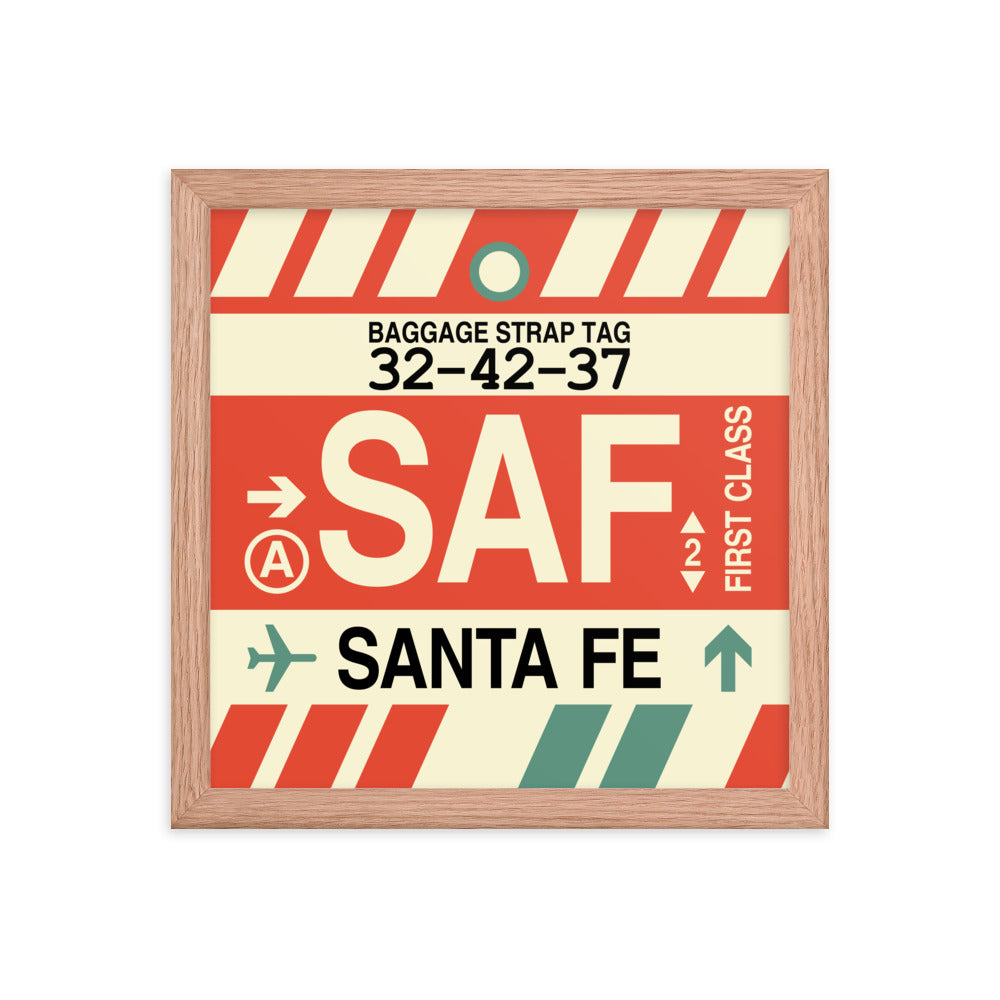 Travel-Themed Framed Print • SAF Santa Fe Souvenir • YHM Designs - Image 07