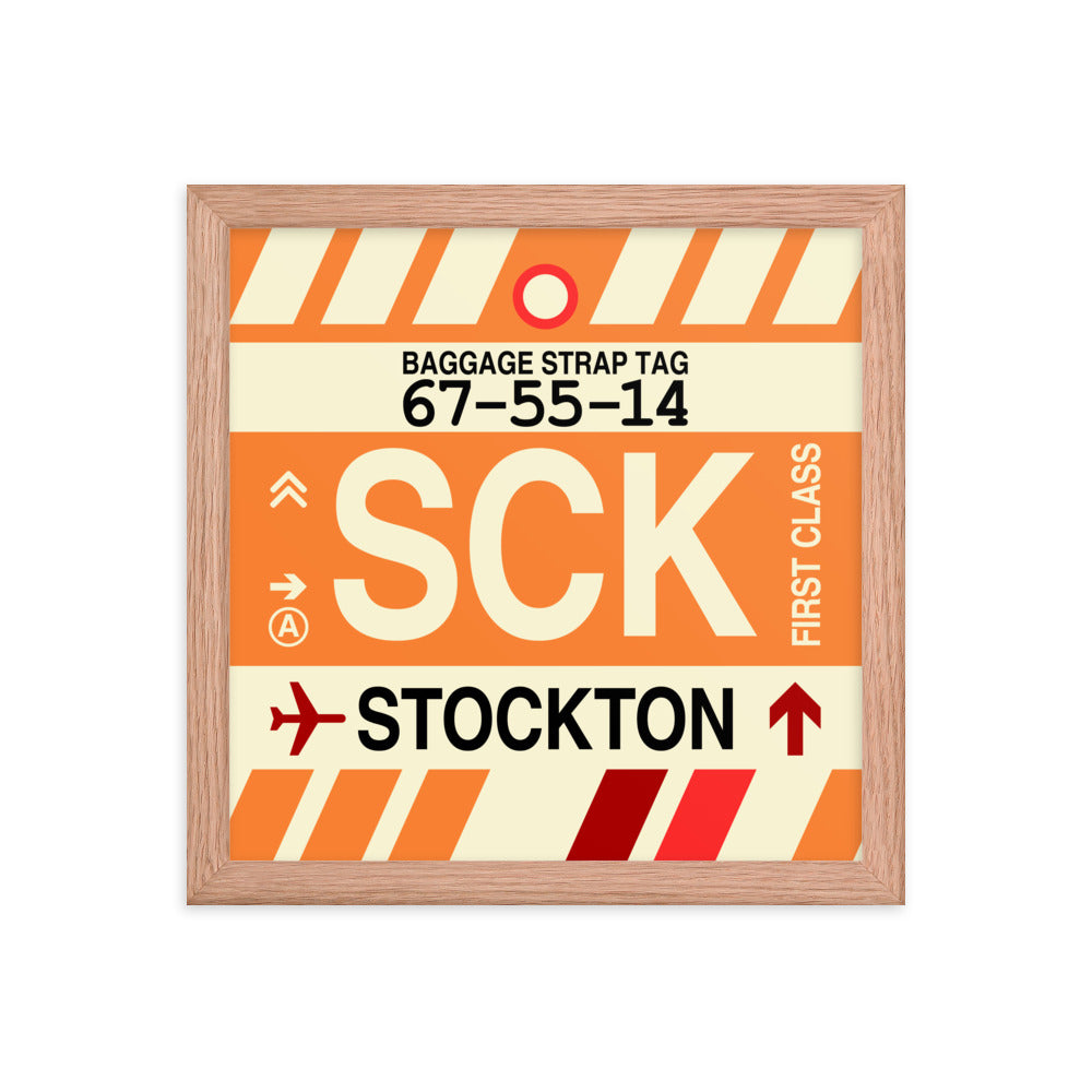 Travel-Themed Framed Print • SCK Stockton Souvenir • YHM Designs - Image 07