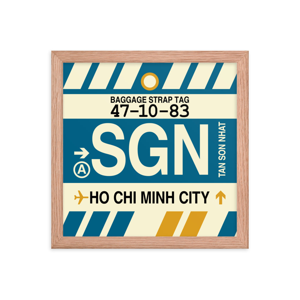 Travel-Themed Framed Print • SGN Ho Chi Minh City • YHM Designs - Image 07