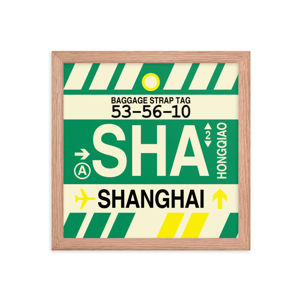 Travel-Themed Framed Print • SHA Shanghai • YHM Designs - Image 07