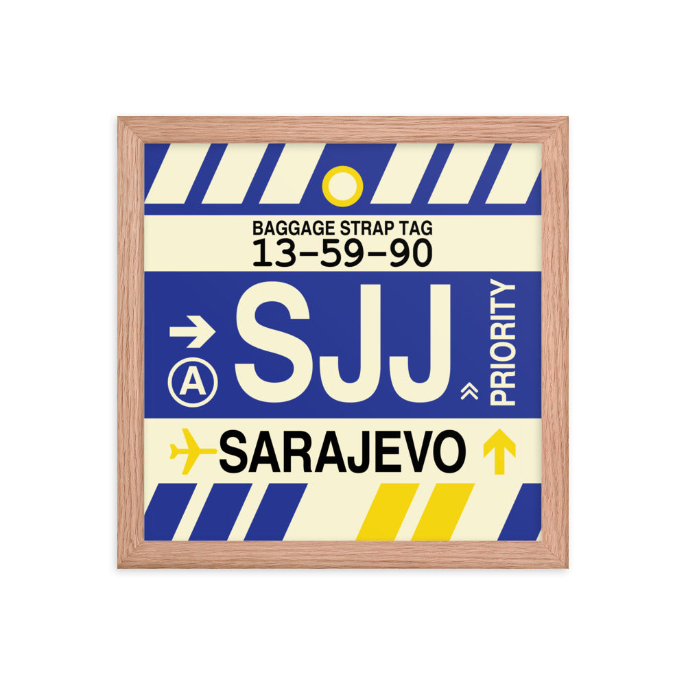 Travel-Themed Framed Print • SJJ Sarajevo Souvenir • YHM Designs - Image 07