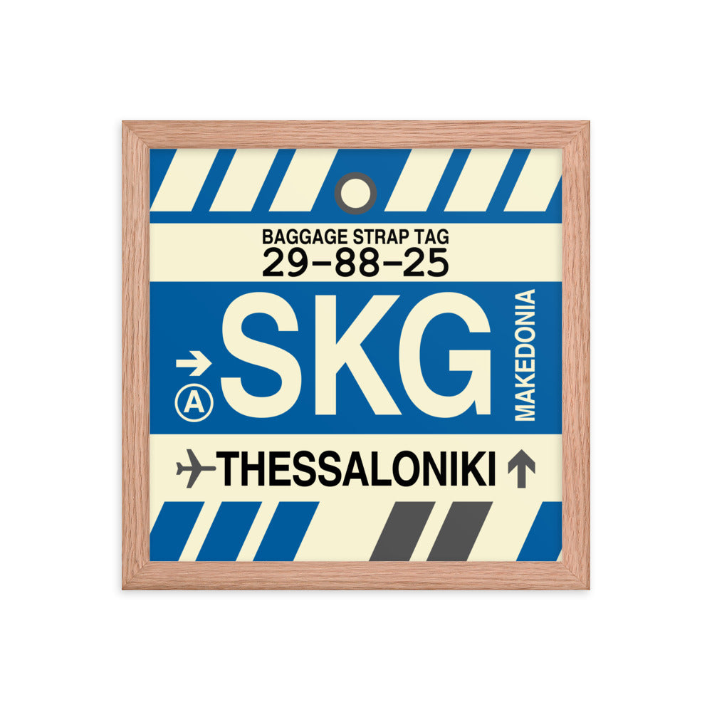 Travel-Themed Framed Print • SKG Thessaloniki Souvenir • YHM Designs - Image 07