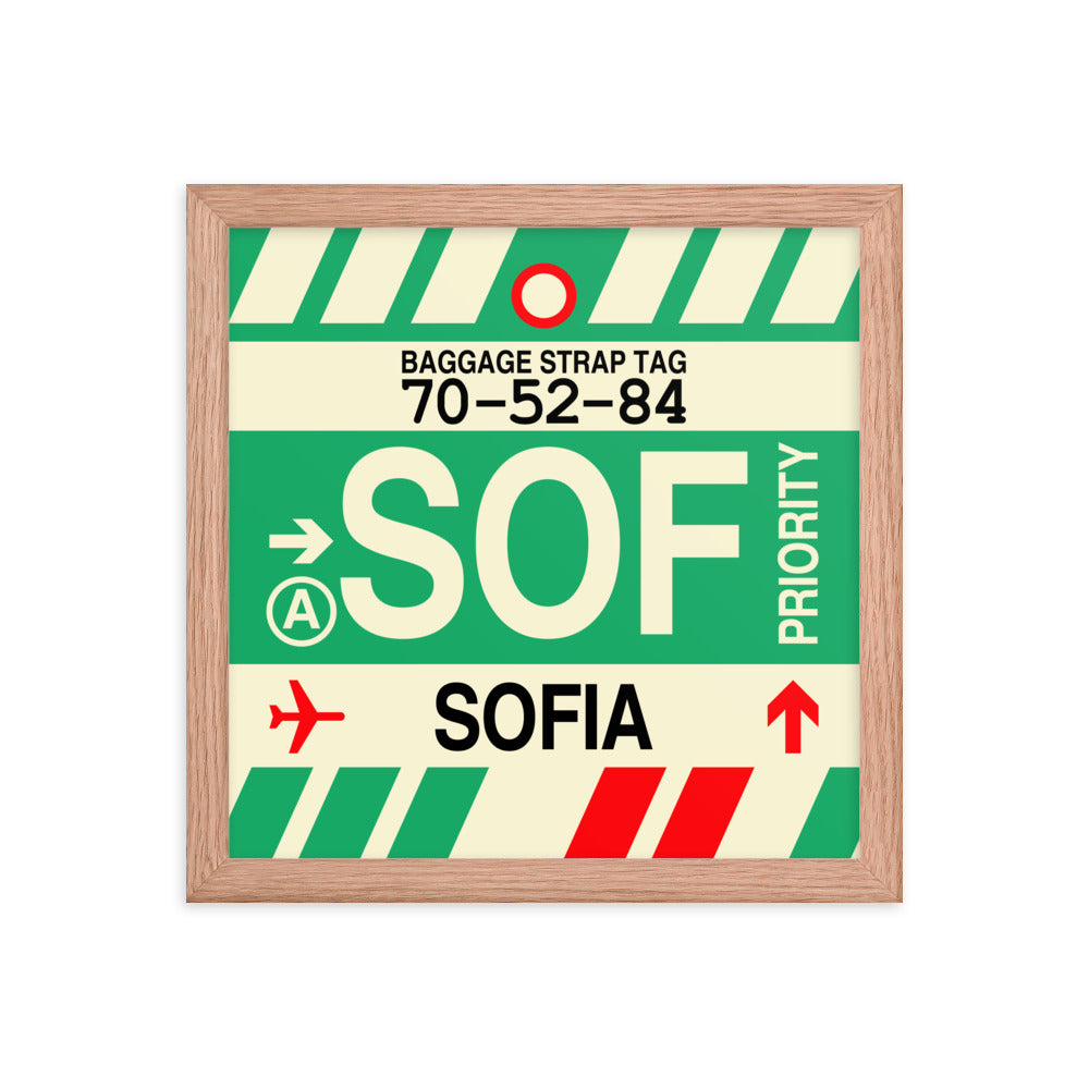 Travel-Themed Framed Print • SOF Sofia Souvenir • YHM Designs - Image 07