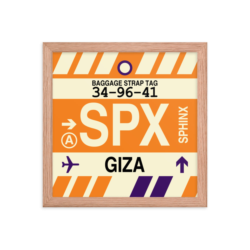 Travel-Themed Framed Print • SPX Giza • YHM Designs - Image 07