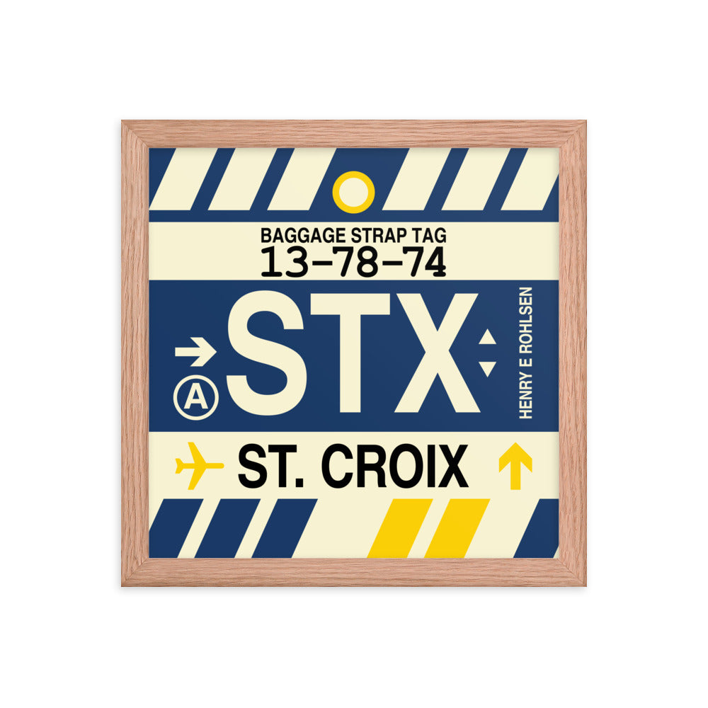 Travel-Themed Framed Print • STX St. Croix • YHM Designs - Image 07