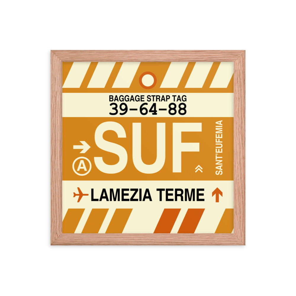 Travel-Themed Framed Print • SUF Lamezia Terme • YHM Designs - Image 07