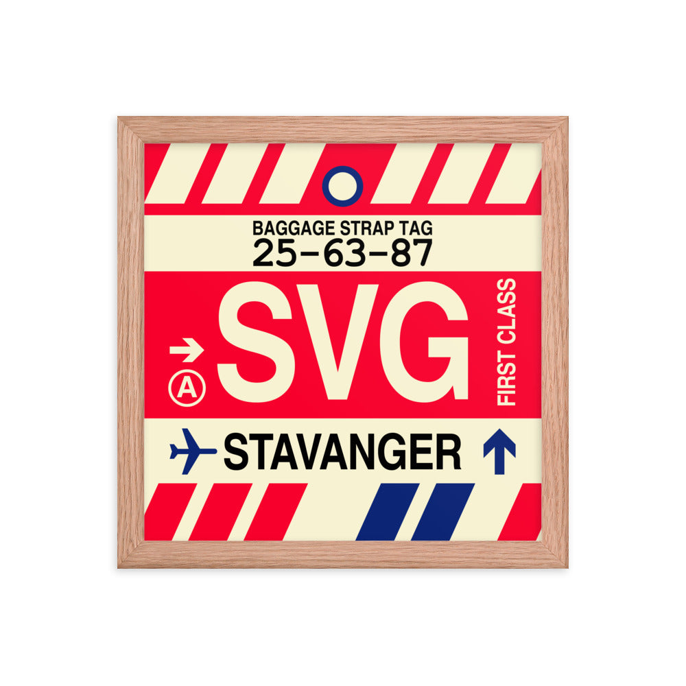 Travel-Themed Framed Print • SVG Stavanger Souvenir • YHM Designs - Image 07