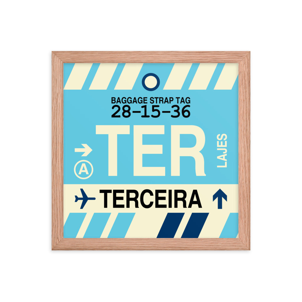 Travel-Themed Framed Print • TER Terceira • YHM Designs - Image 07