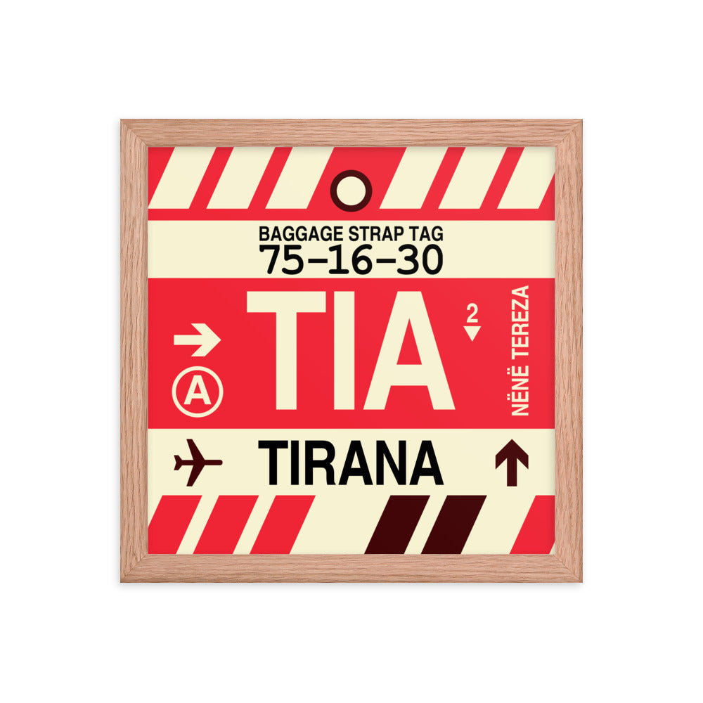 Travel-Themed Framed Print • TIA Tirana Souvenir • YHM Designs - Image 07
