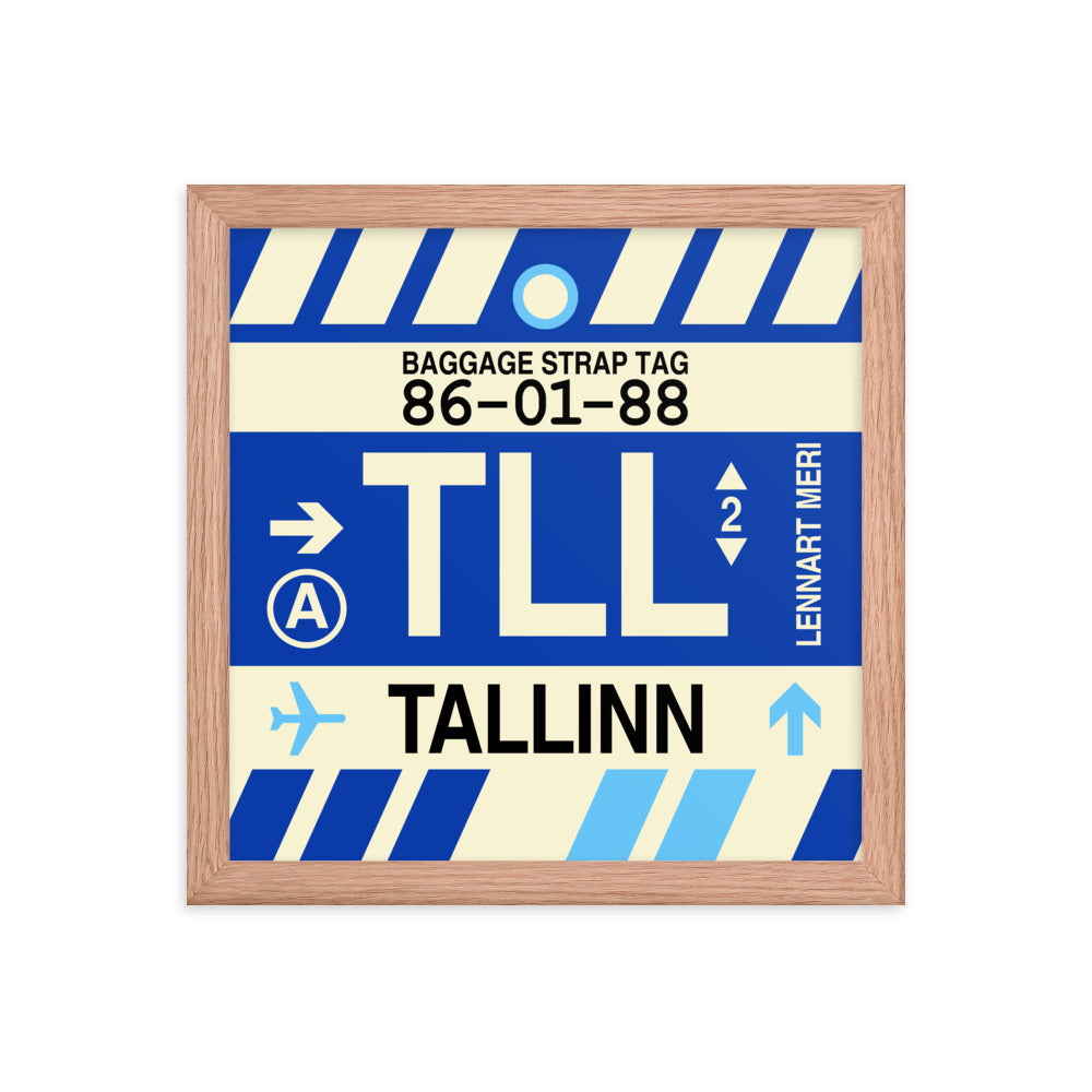 Travel-Themed Framed Print • TLL Tallinn Souvenir • YHM Designs - Image 07