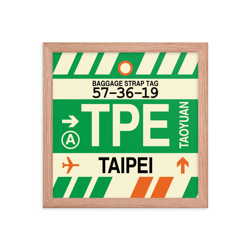 Travel-Themed Framed Print • TPE Taipei Souvenir • YHM Designs - Image 07