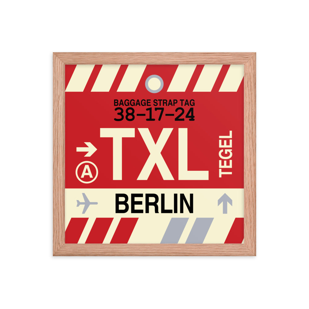 Travel-Themed Framed Print • TXL Berlin Souvenir • YHM Designs - Image 07