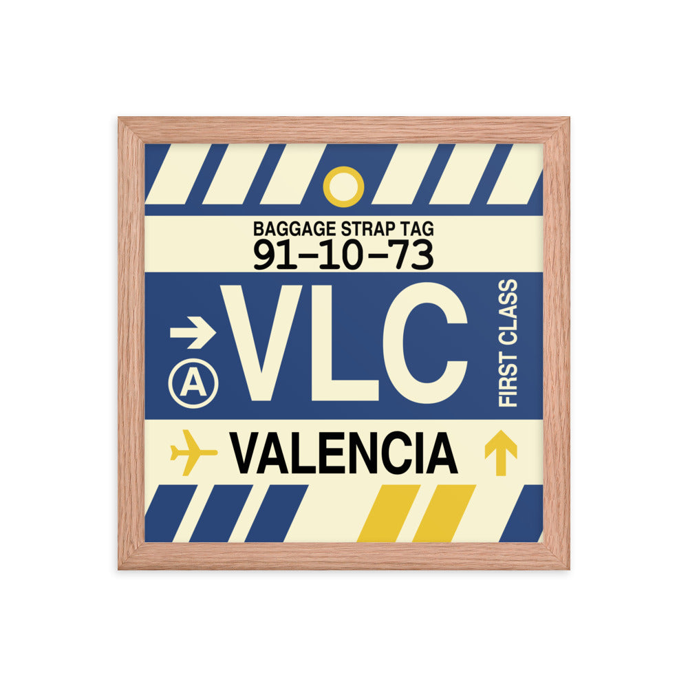 Travel-Themed Framed Print • VLC Valencia Souvenir • YHM Designs - Image 07