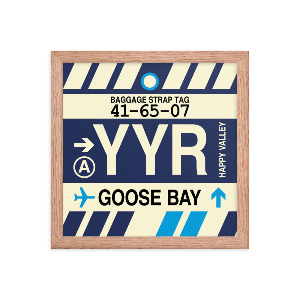 Travel-Themed Framed Print • YYR Goose Bay • YHM Designs - Image 07