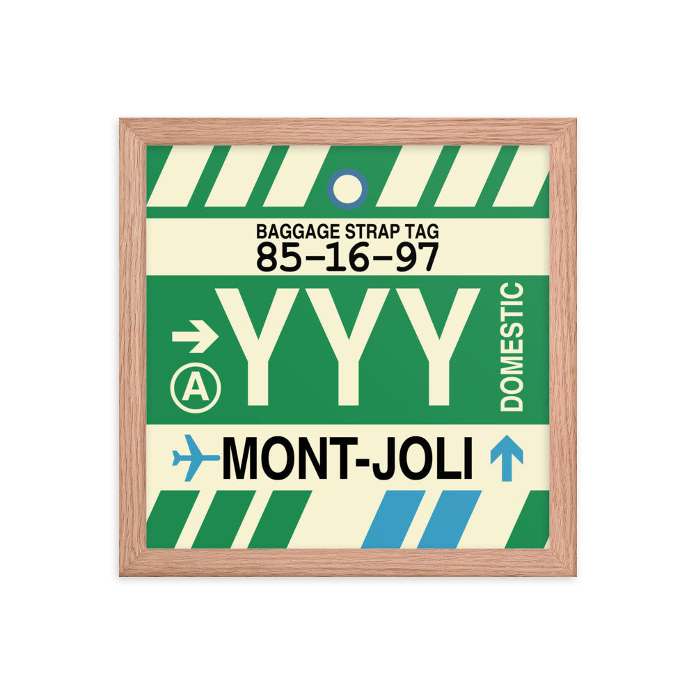 Travel-Themed Framed Print • YYY Mont-Joli • YHM Designs - Image 07