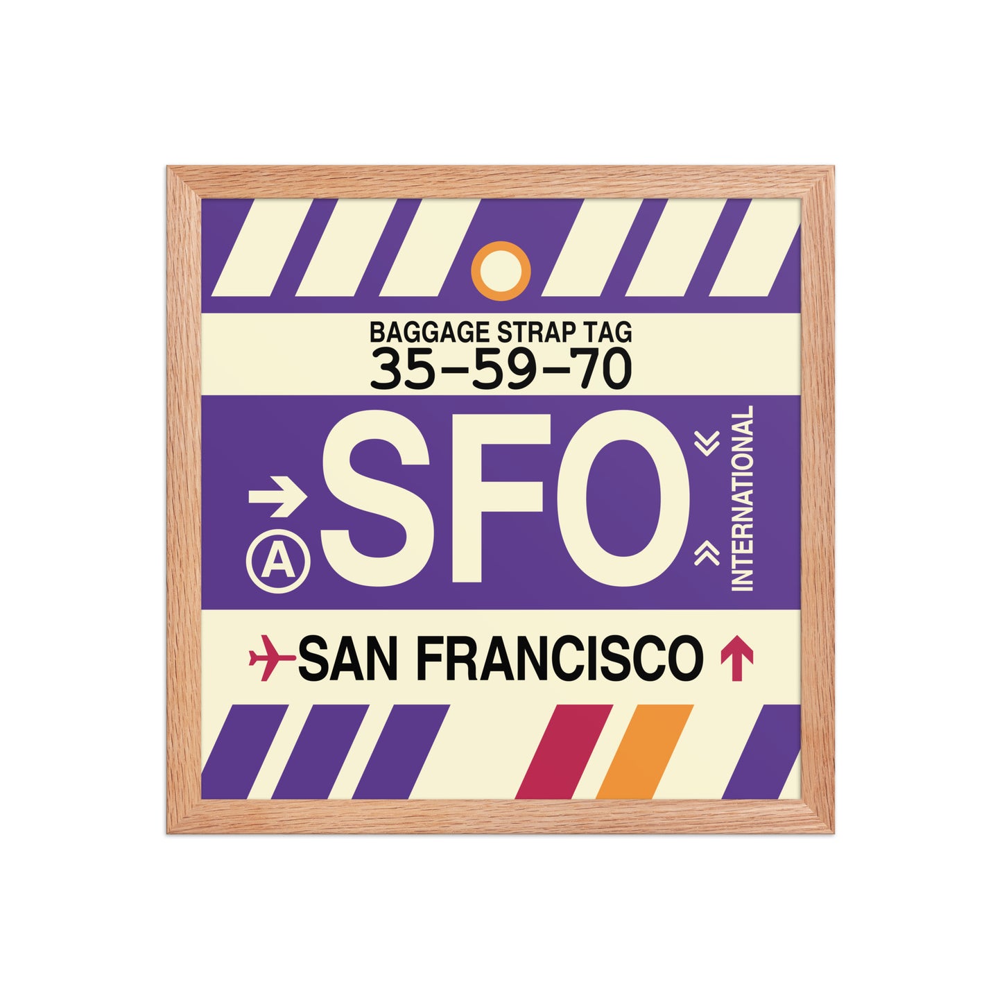 Travel-Themed Framed Print • SFO San Francisco • YHM Designs - Image 08