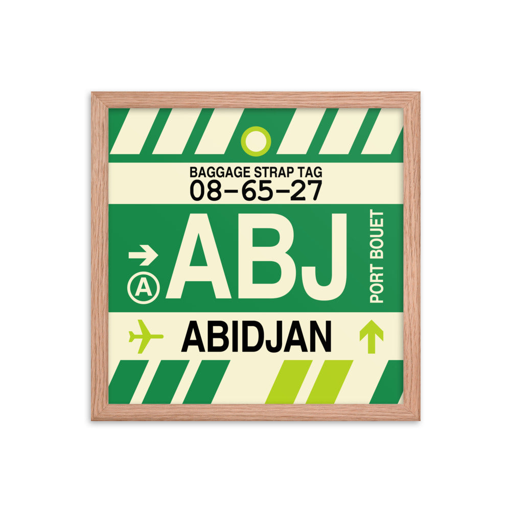 Travel-Themed Framed Print • ABJ Abidjan • YHM Designs - Image 08