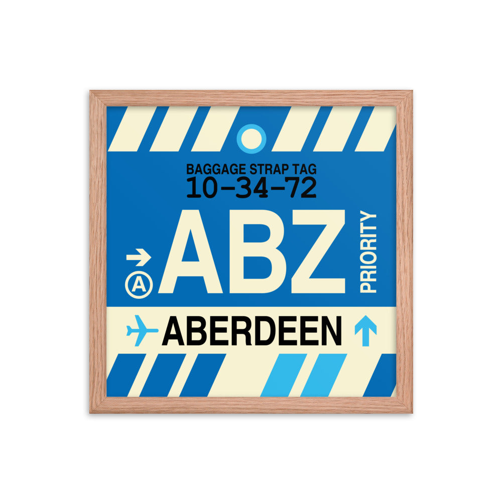Travel-Themed Framed Print • ABZ Aberdeen • YHM Designs - Image 08