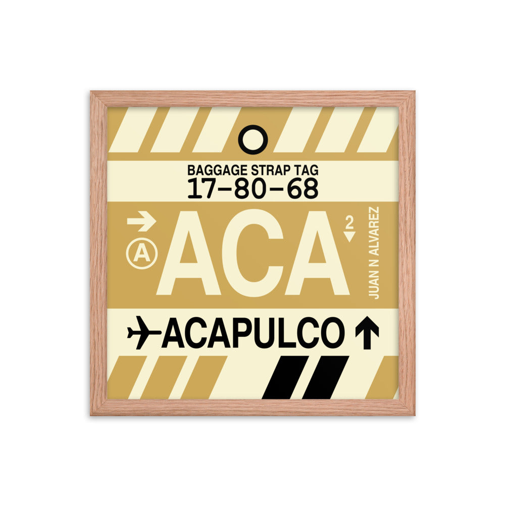 Travel-Themed Framed Print • ACA Acapulco Souvenir • YHM Designs - Image 08
