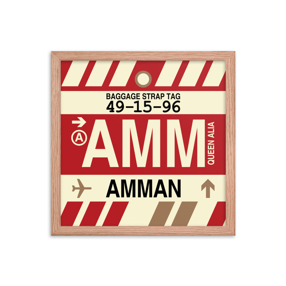 Travel-Themed Framed Print • AMM Amman • YHM Designs - Image 08