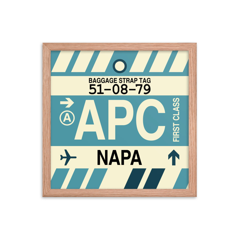 Travel-Themed Framed Print • APC Napa Souvenir • YHM Designs - Image 08