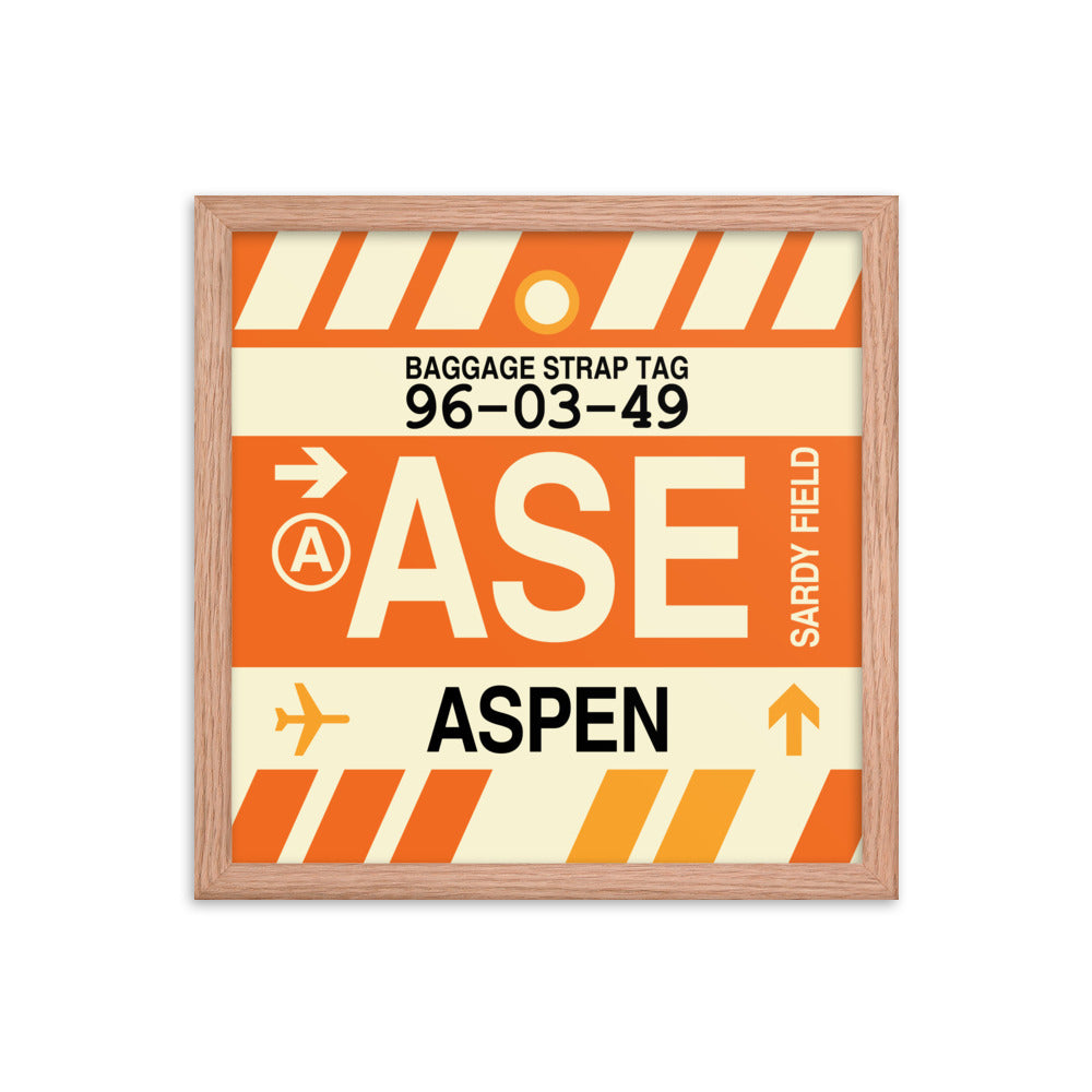 Travel-Themed Framed Print • ASE Aspen Souvenir • YHM Designs - Image 08