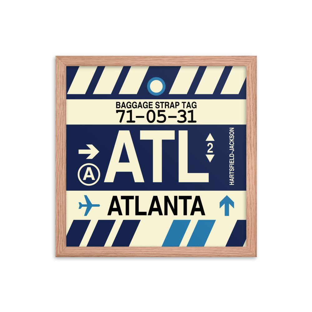 Travel-Themed Framed Print • ATL Atlanta • YHM Designs - Image 08
