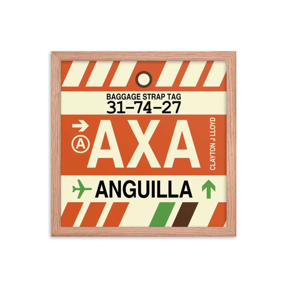 Travel-Themed Framed Print • AXA Anguilla Souvenir • YHM Designs - Image 08