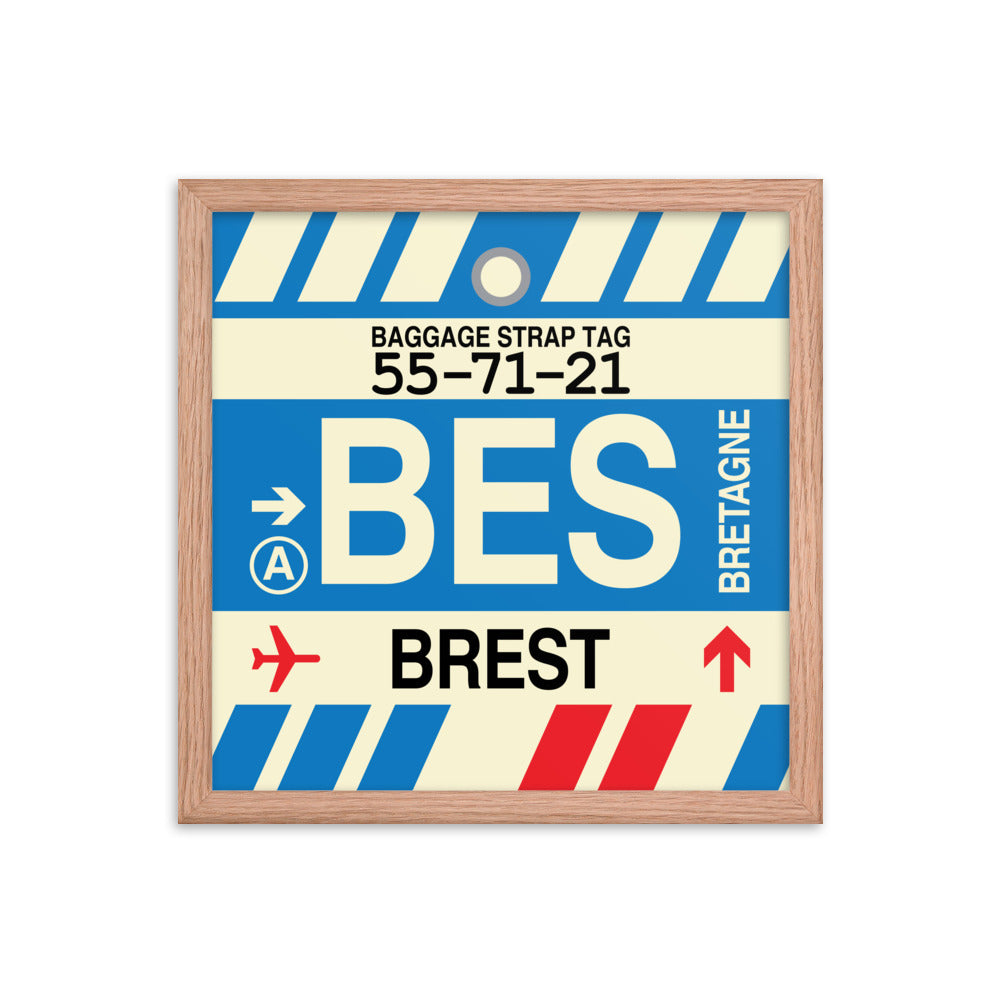 Travel-Themed Framed Print • BES Brest • YHM Designs - Image 08