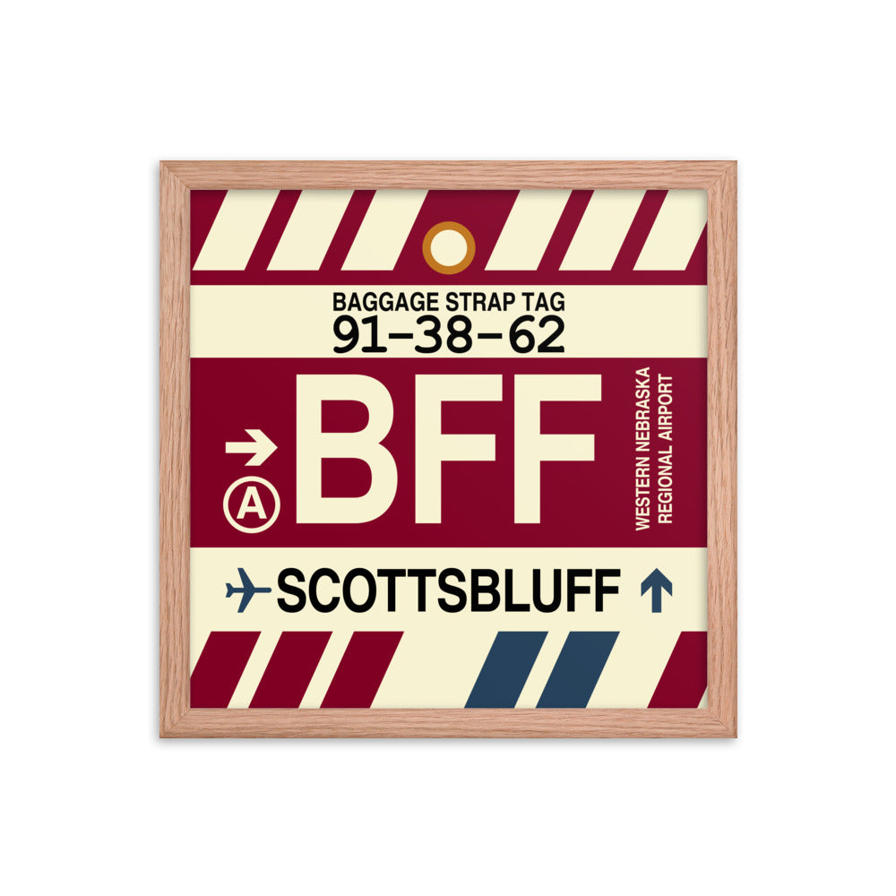 Travel-Themed Framed Print • BFF Scottsbluff Souvenir • YHM Designs - Image 08