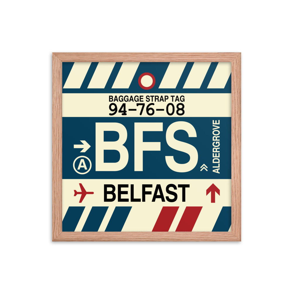 Travel-Themed Framed Print • BFS Belfast Souvenir • YHM Designs - Image 08
