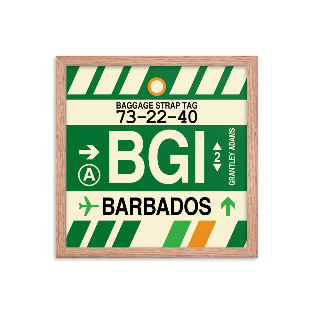 Travel-Themed Framed Print • BGI Barbados • YHM Designs - Image 08