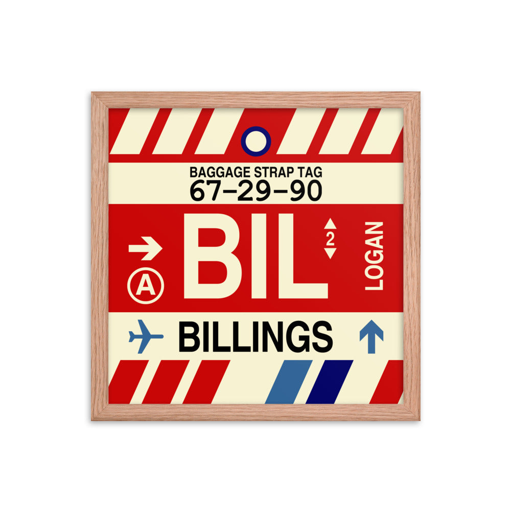 Travel-Themed Framed Print • BIL Billings Souvenir • YHM Designs - Image 08