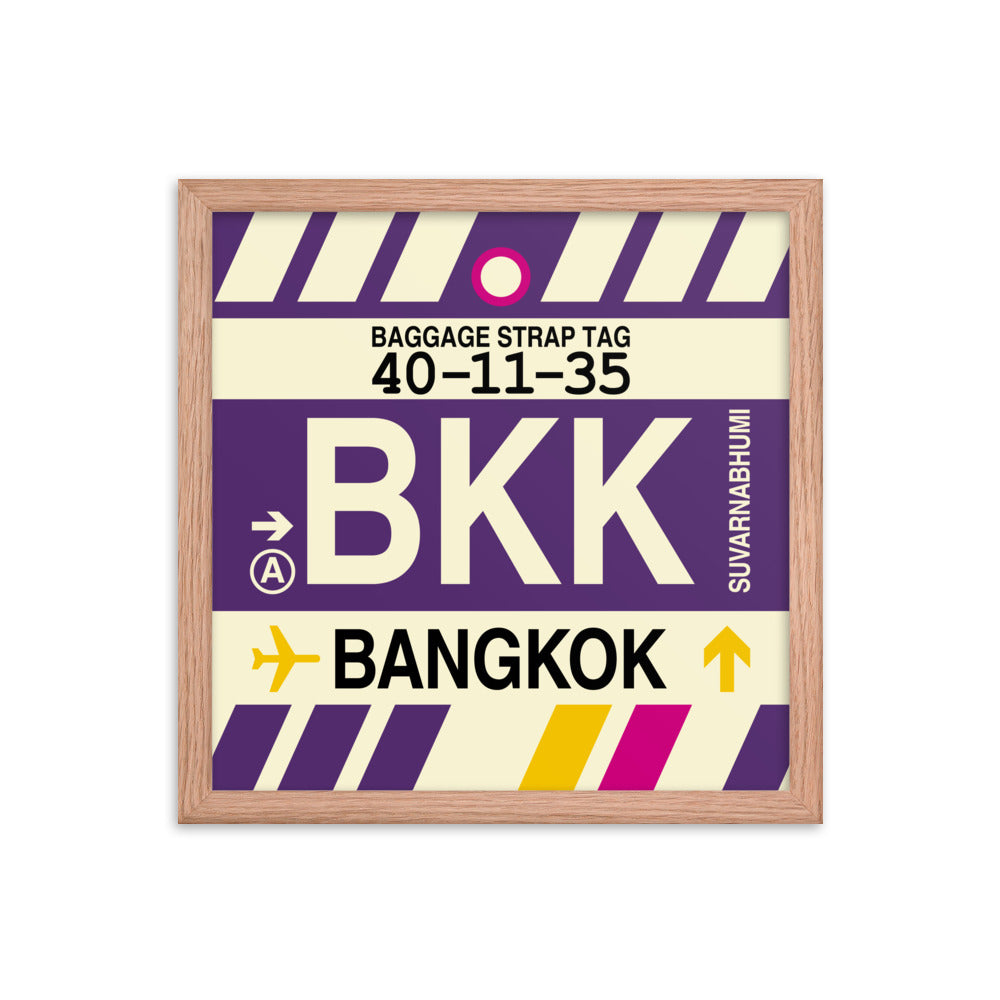 Travel-Themed Framed Print • BKK Bangkok Souvenir • YHM Designs - Image 08