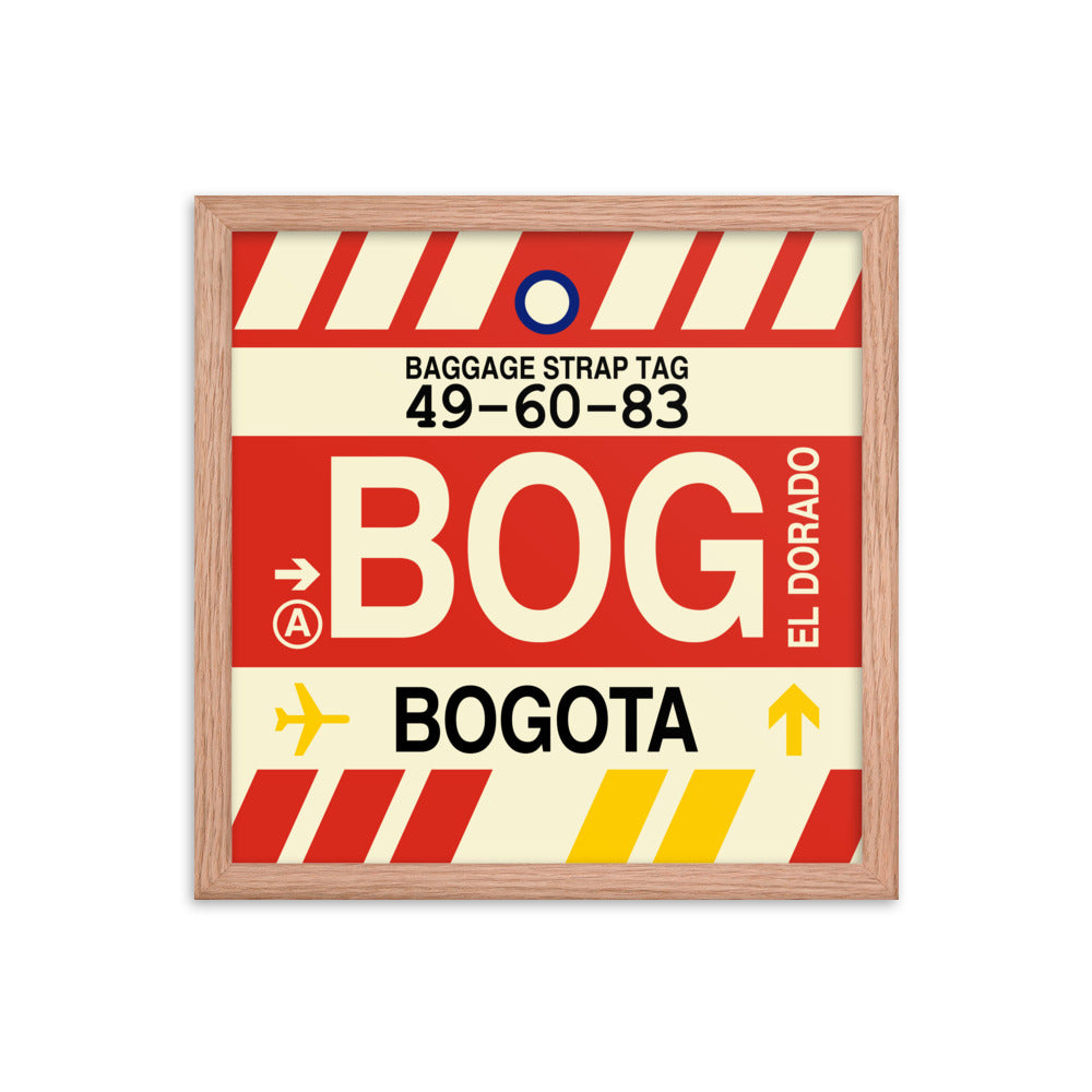 Travel-Themed Framed Print • BOG Bogota Souvenir • YHM Designs - Image 08