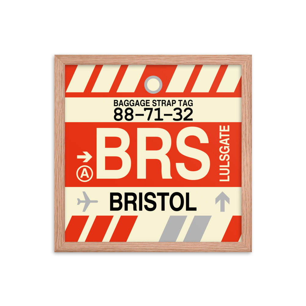 Travel-Themed Framed Print • BRS Bristol Souvenir • YHM Designs - Image 08