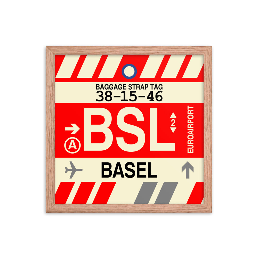 Travel-Themed Framed Print • BSL Basel Souvenir • YHM Designs - Image 08