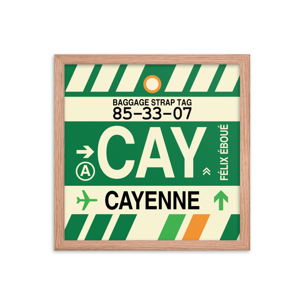 Travel-Themed Framed Print • CAY Cayenne Souvenir • YHM Designs - Image 08
