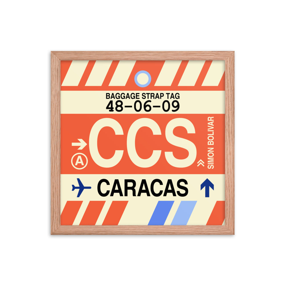 Travel-Themed Framed Print • CCS Caracas Souvenir • YHM Designs - Image 08