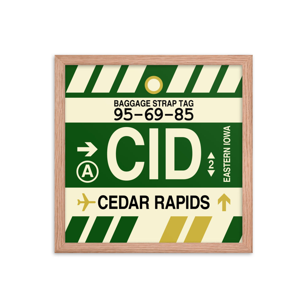 Travel-Themed Framed Print • CID Cedar Rapids Souvenir • YHM Designs - Image 08