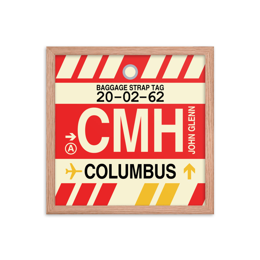 Travel-Themed Framed Print • CMH Columbus Souvenir • YHM Designs - Image 08
