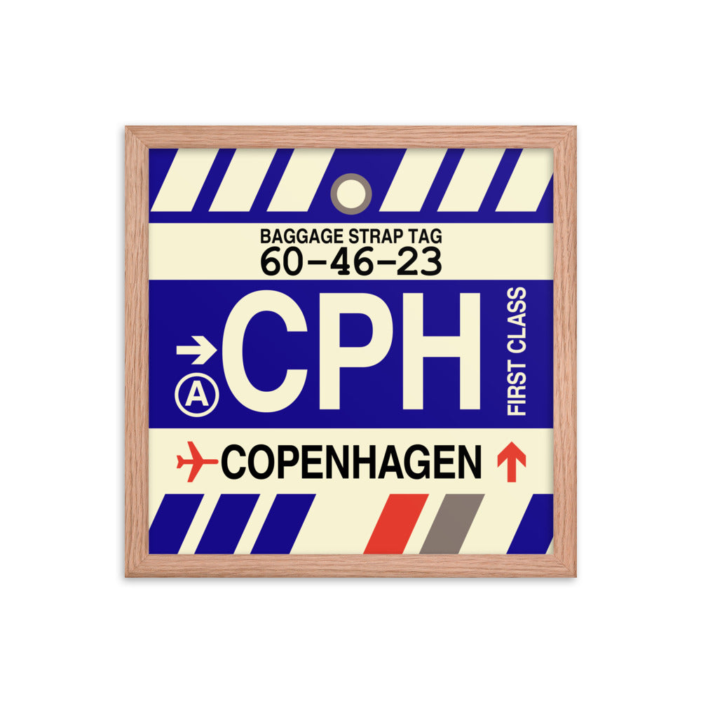 Travel-Themed Framed Print • CPH Copenhagen Souvenir • YHM Designs - Image 08