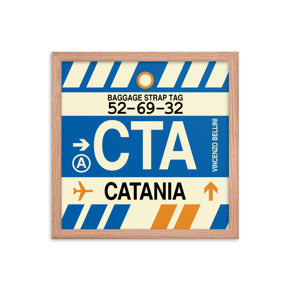 Travel-Themed Framed Print • CTA Catania Souvenir • YHM Designs - Image 08