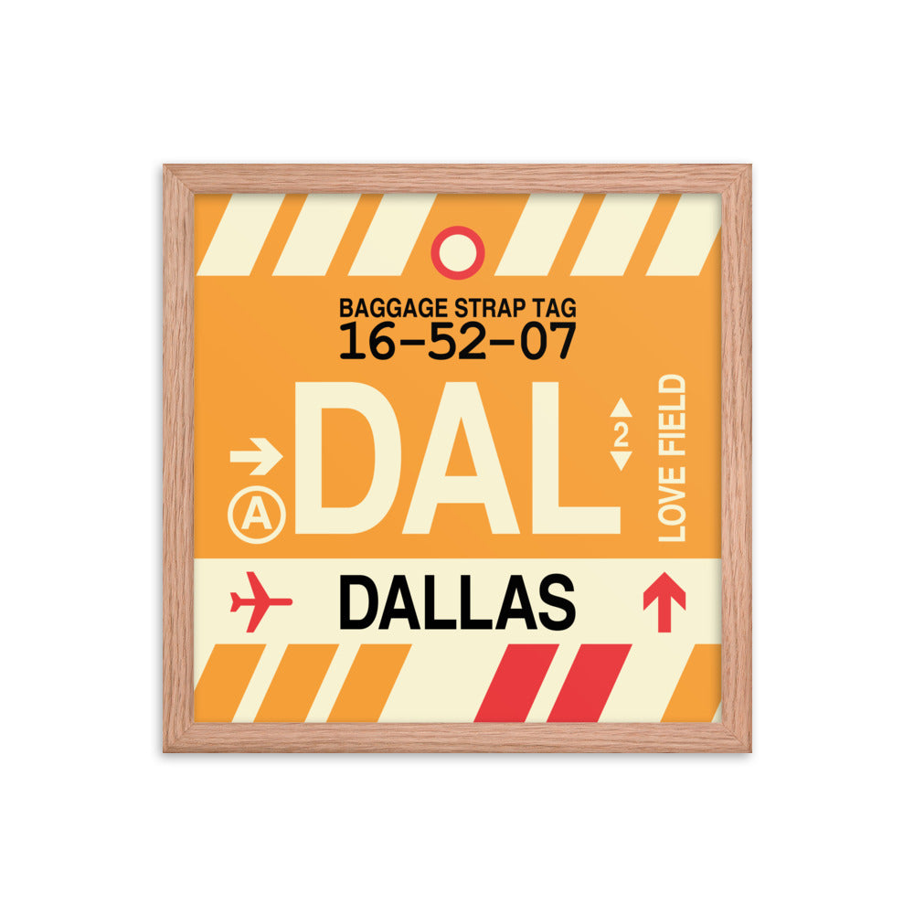 Travel-Themed Framed Print • DAL Dallas • YHM Designs - Image 08