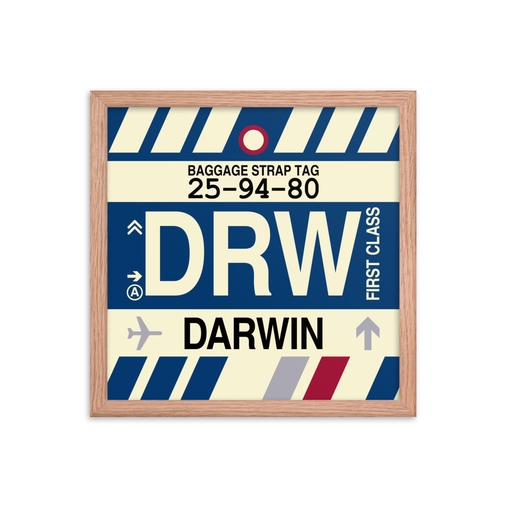 Travel-Themed Framed Print • DRW Darwin • YHM Designs - Image 08