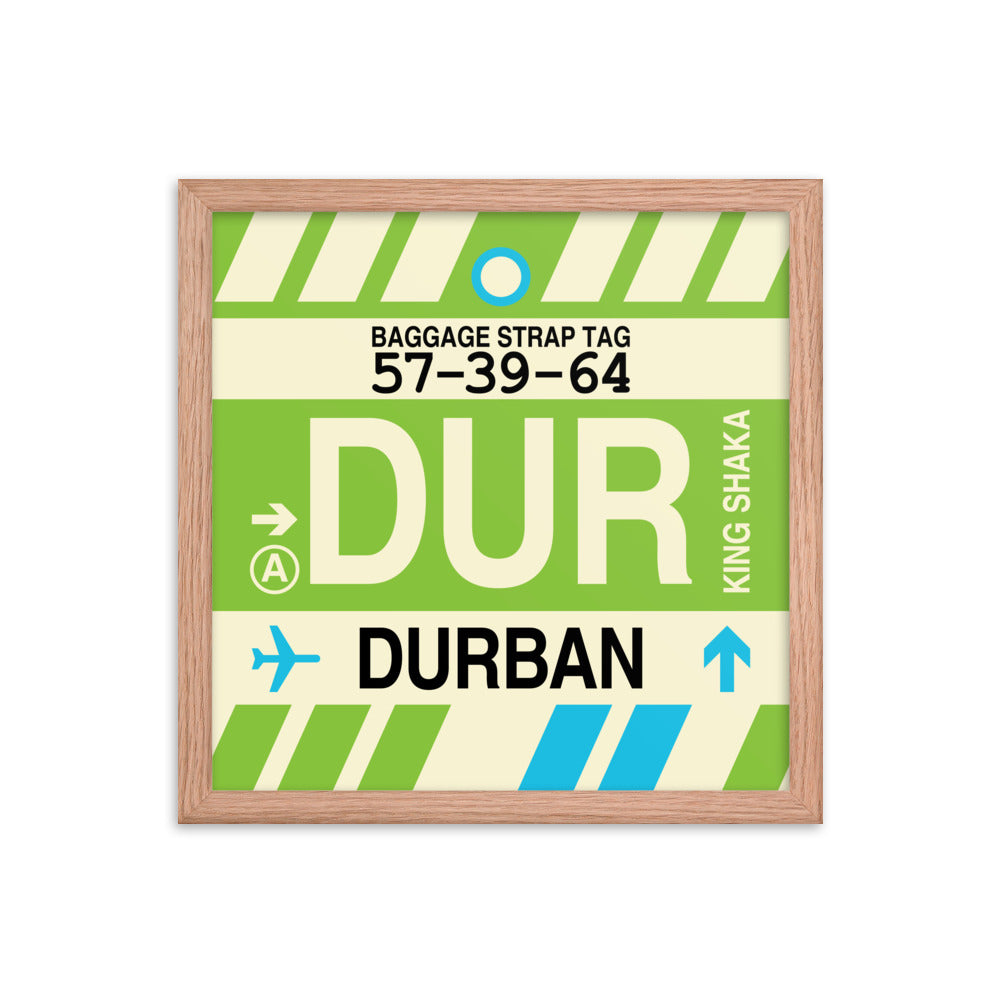 Travel-Themed Framed Print • DUR Durban • YHM Designs - Image 08
