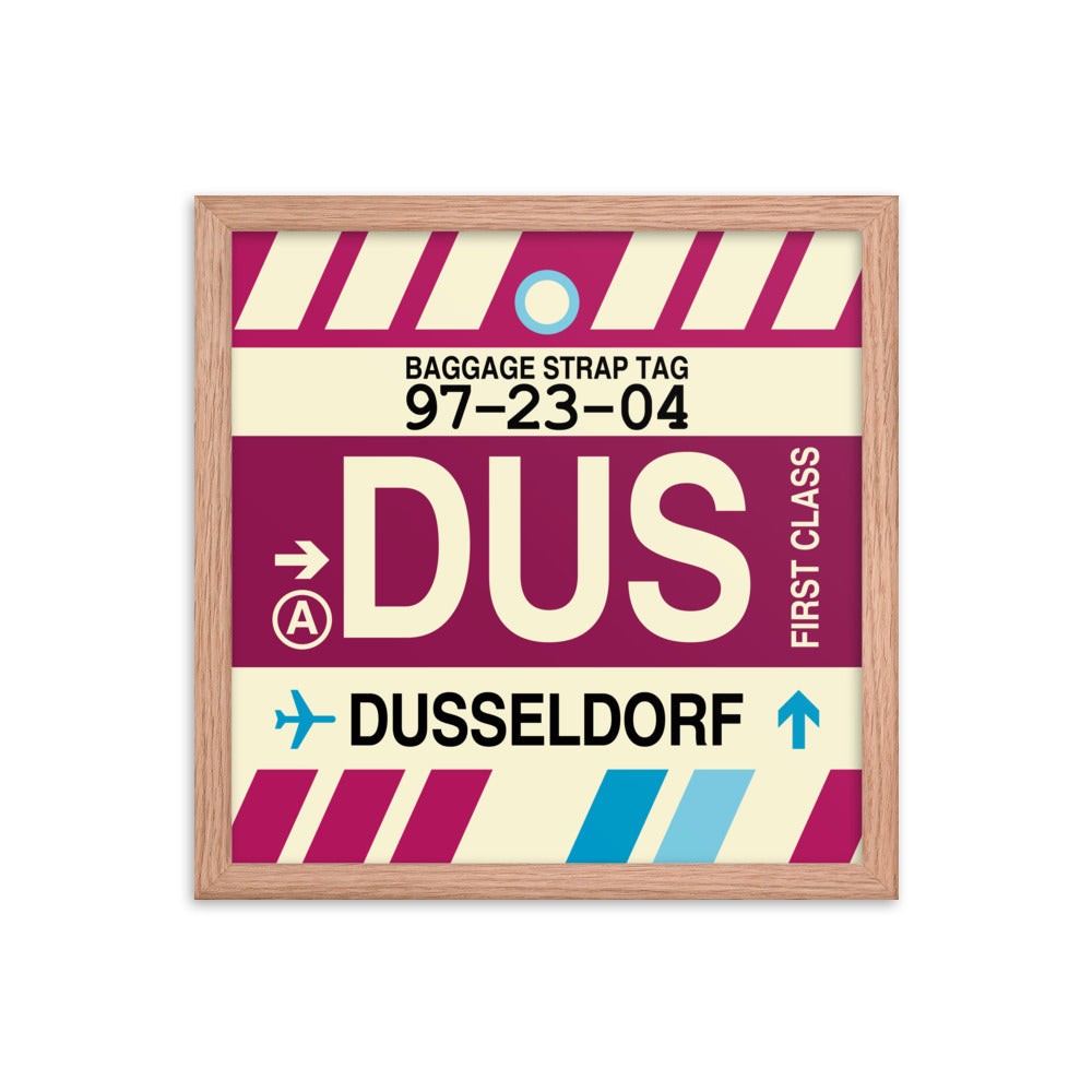 Travel-Themed Framed Print • DUS Dusseldorf Souvenir • YHM Designs - Image 08